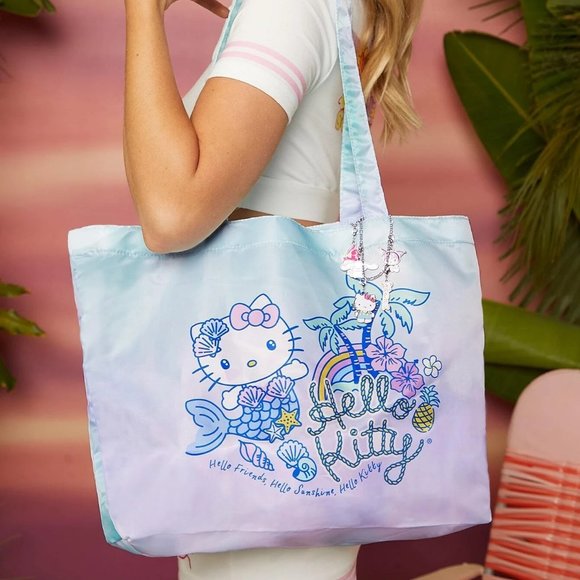 *** SOLD *** Hello Kitty Mermaid Graphic Ombre Shopping Tote Bag - Picture 8 of 8